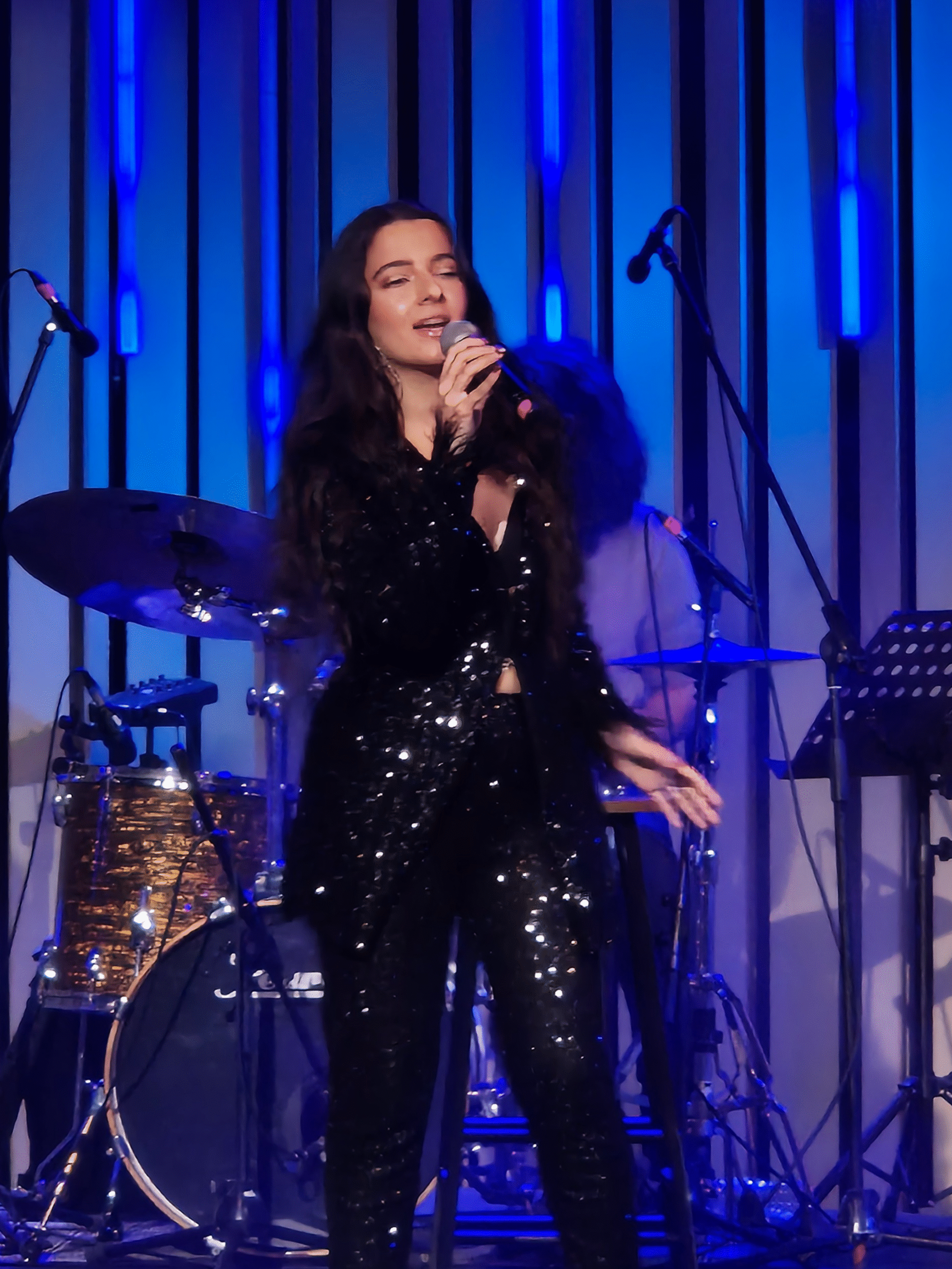 Home Singing Live for National Television.